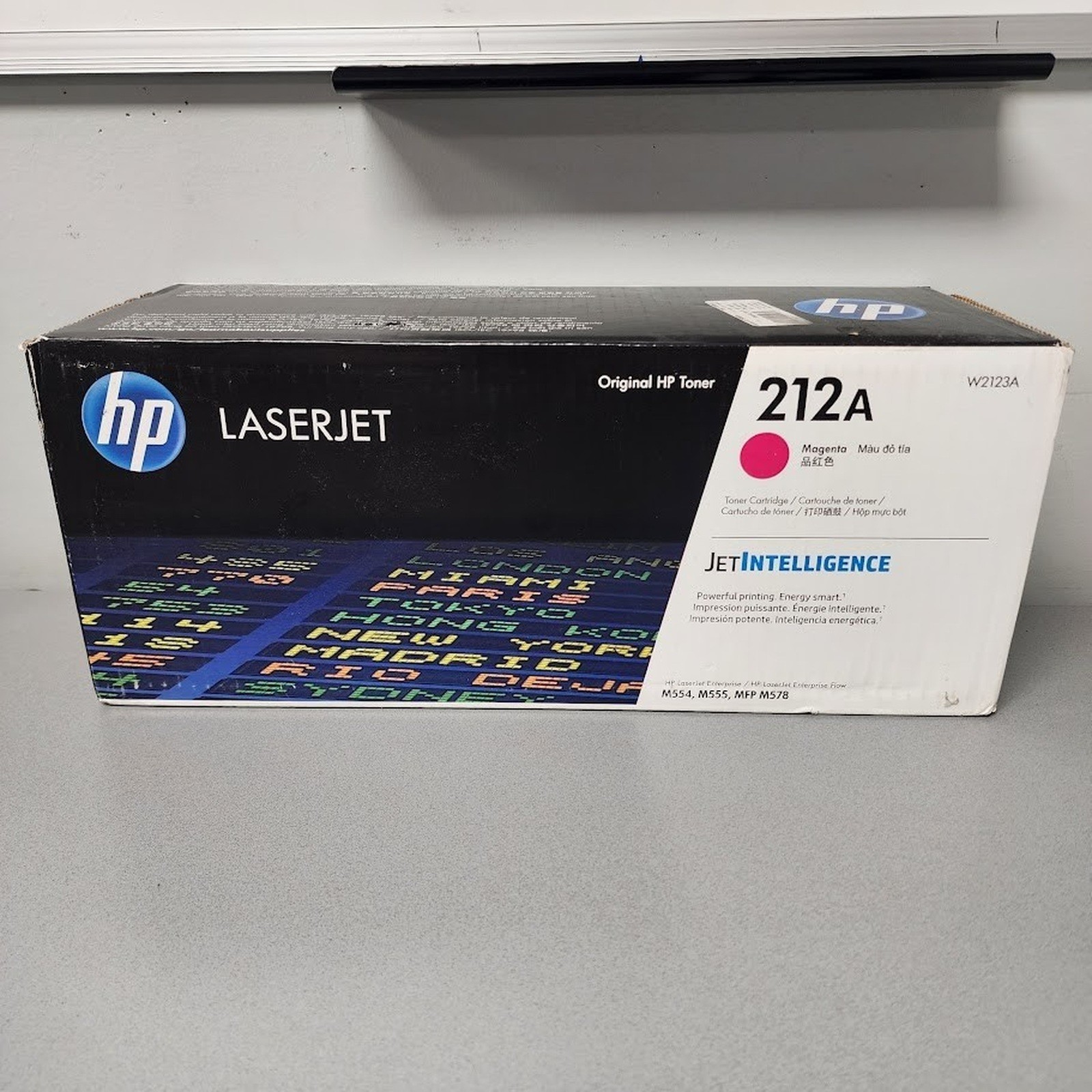 New Open Box HP 212A Magenta Original LaserJet Toner Cartridge, W2123A