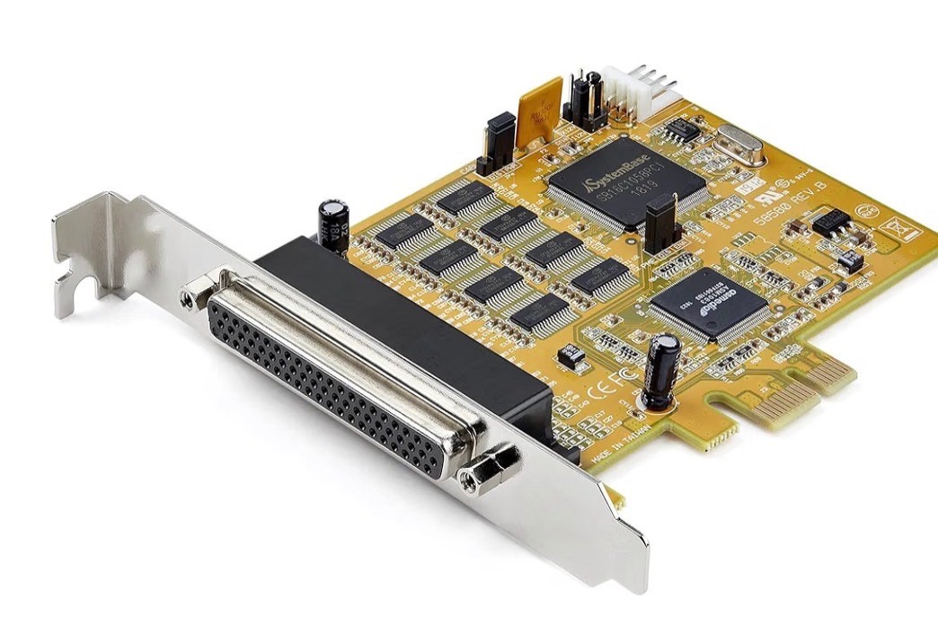 8-Port PCI Express RS232 Serial Adapter Card, PCIe to Serial DB9 Card, 16C1050 U