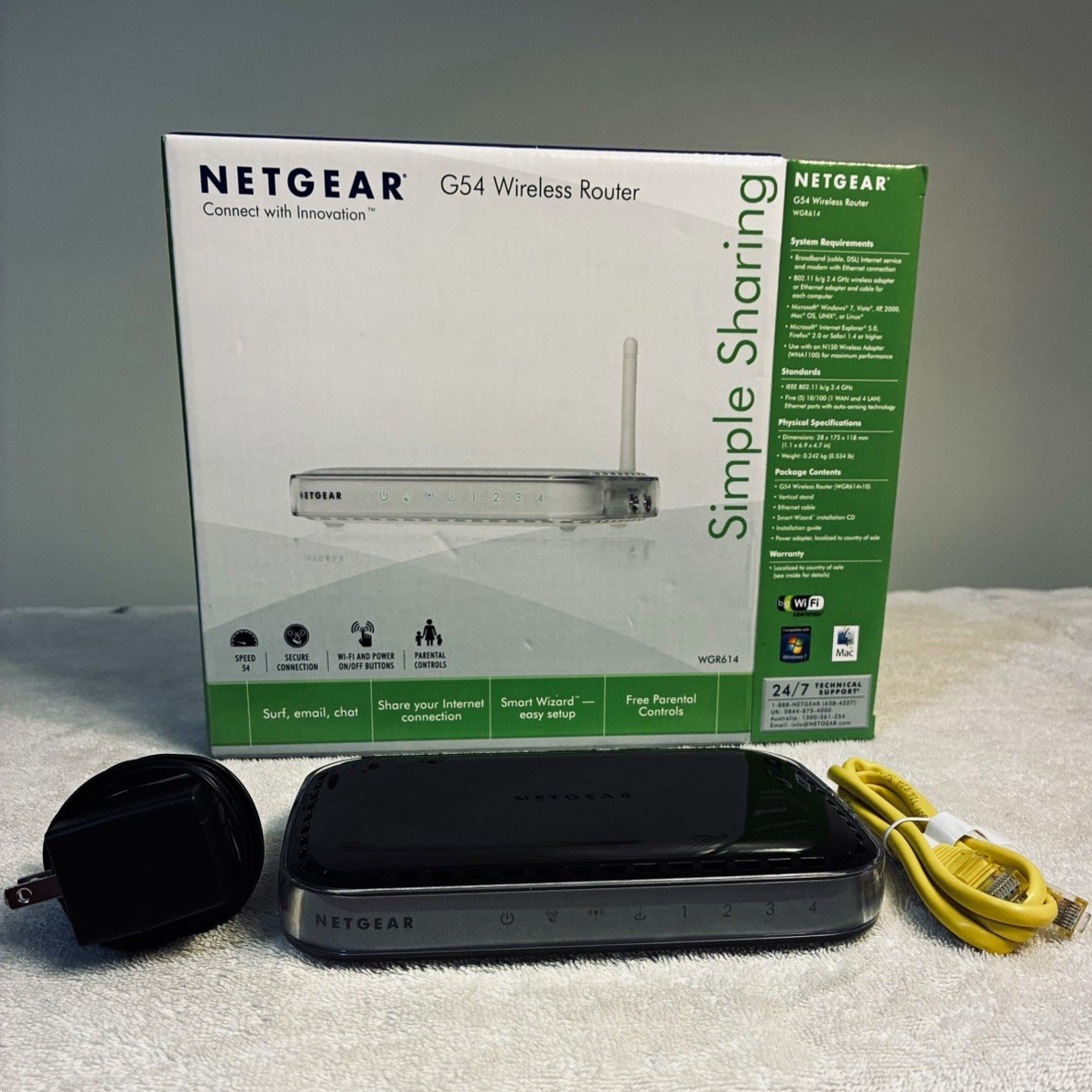 NETGEAR G54 Wireless Router WGR614 4-Port