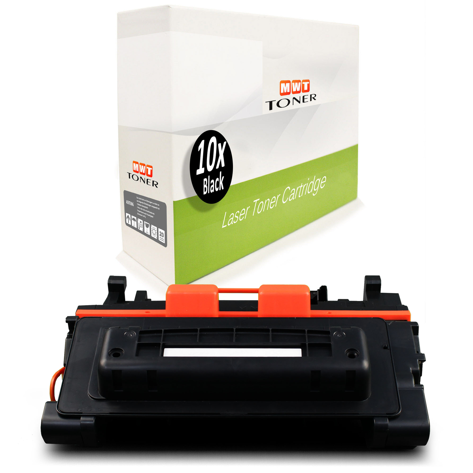 10x Compatible MWT Toner Alternative for HP CE390A 90A Black Laser Cartridge
