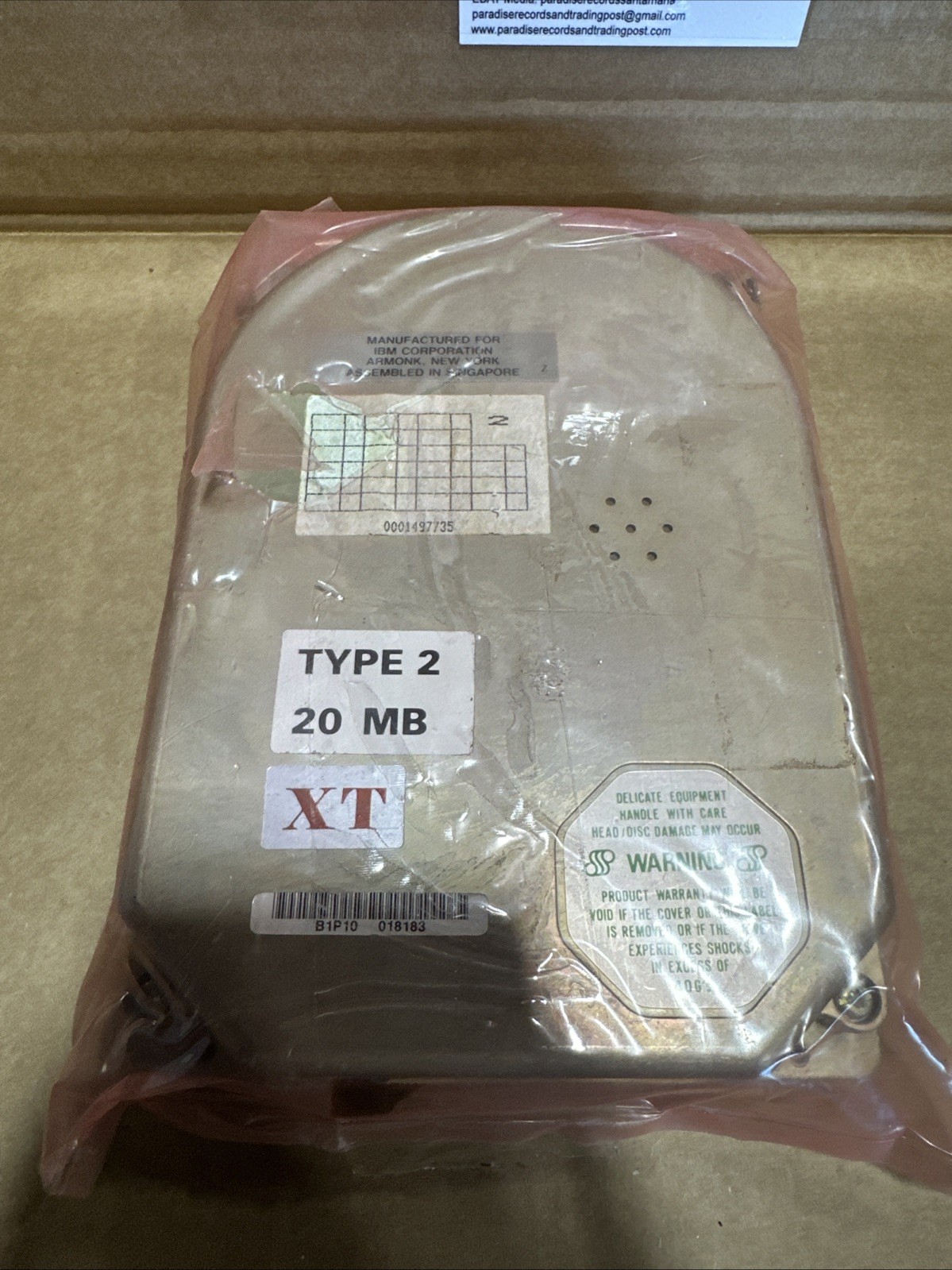 SEAGATE TECHNOLOGIES INTERNAL HARD DRIVE VINTAGE ST-225 20 MB