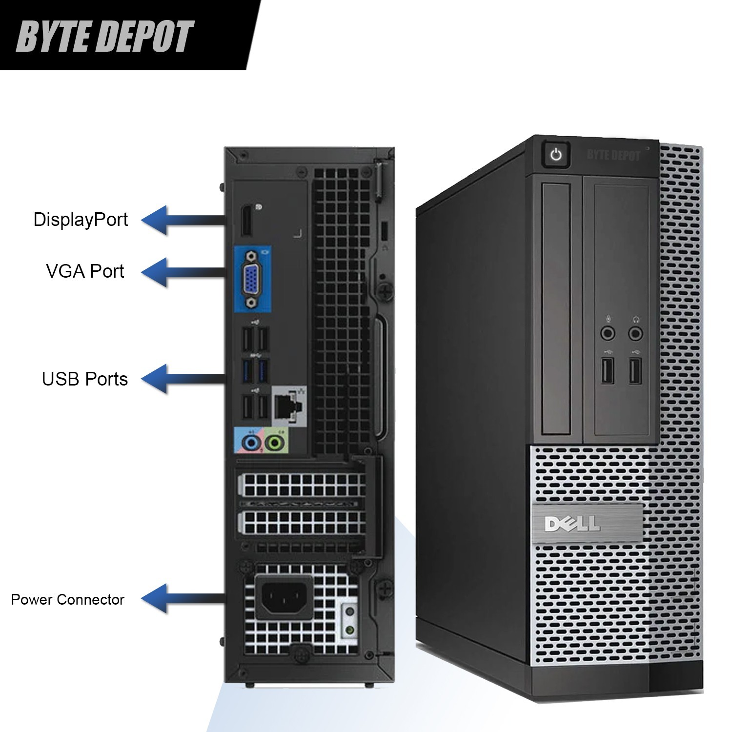 DELL Desktop Computer PC i5, up to 64GB RAM 16TB SSD/HDD, Windows, WIFI, DVD-RW