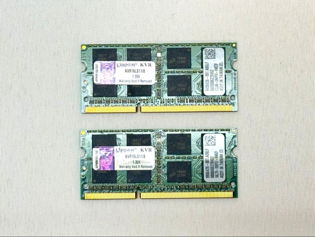 Kingston 16GB (8GBx2) DDR3L-1600 Laptop Memory Kit Used