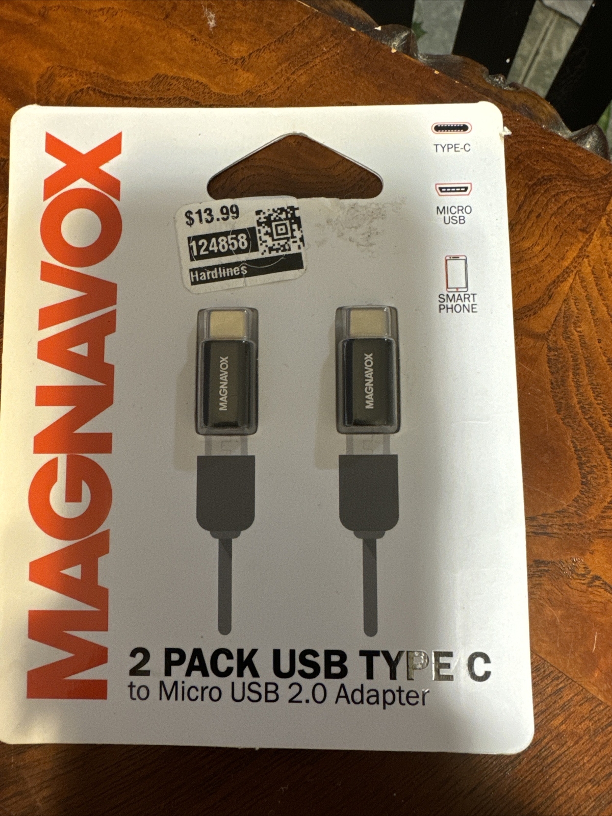 1 Magnavox 2 Pack MC4010 Usb Type C To Micro Usb 2.0 Adapter New Factory Sealed