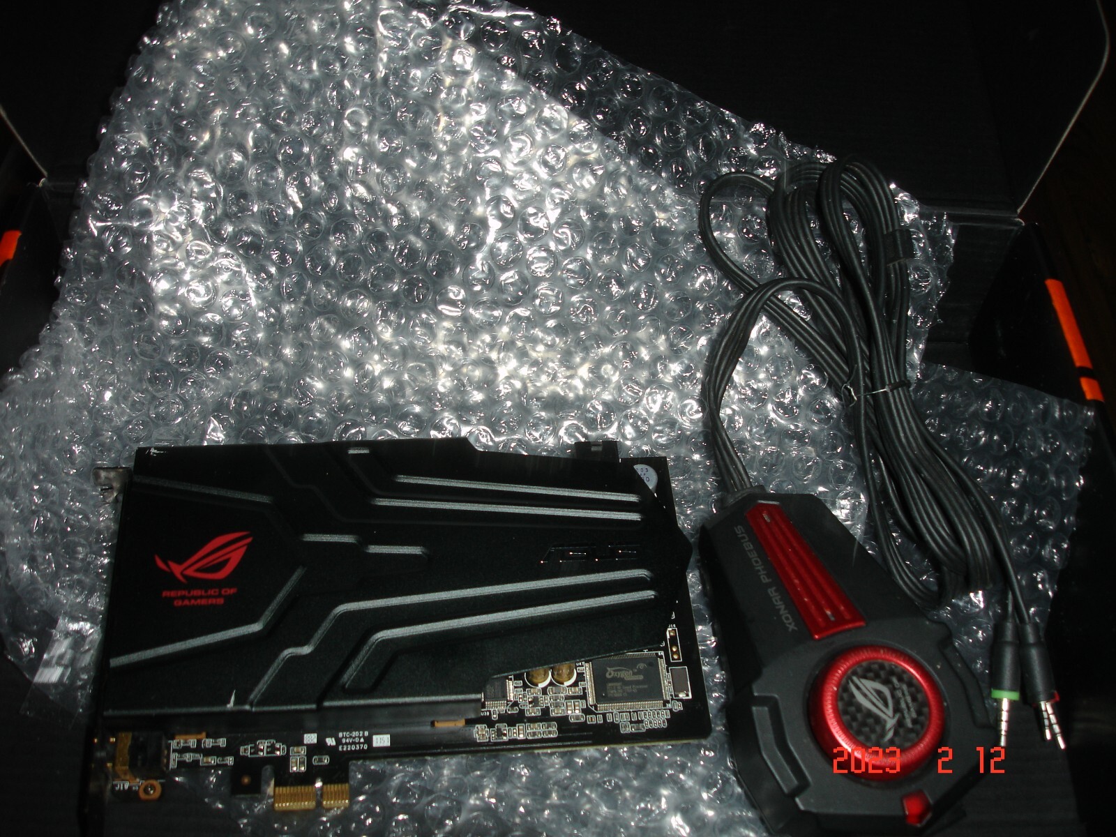 Pc  gaming  sound card ASUS ROG XONAR  PHOEBUS,PCI-E  with control module