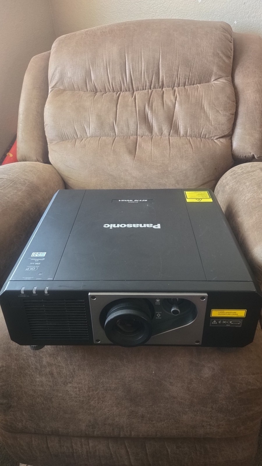 Panasonic PT-RZ570B DLP Laser Projector WUXGA 5400 Lumens Lens Shift Black
