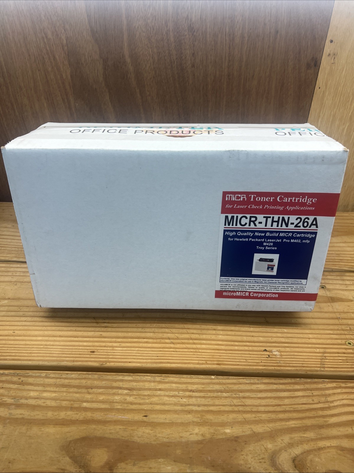 MicroMICR Toner Cartridge For Hp 26A [cf226a] Black. 