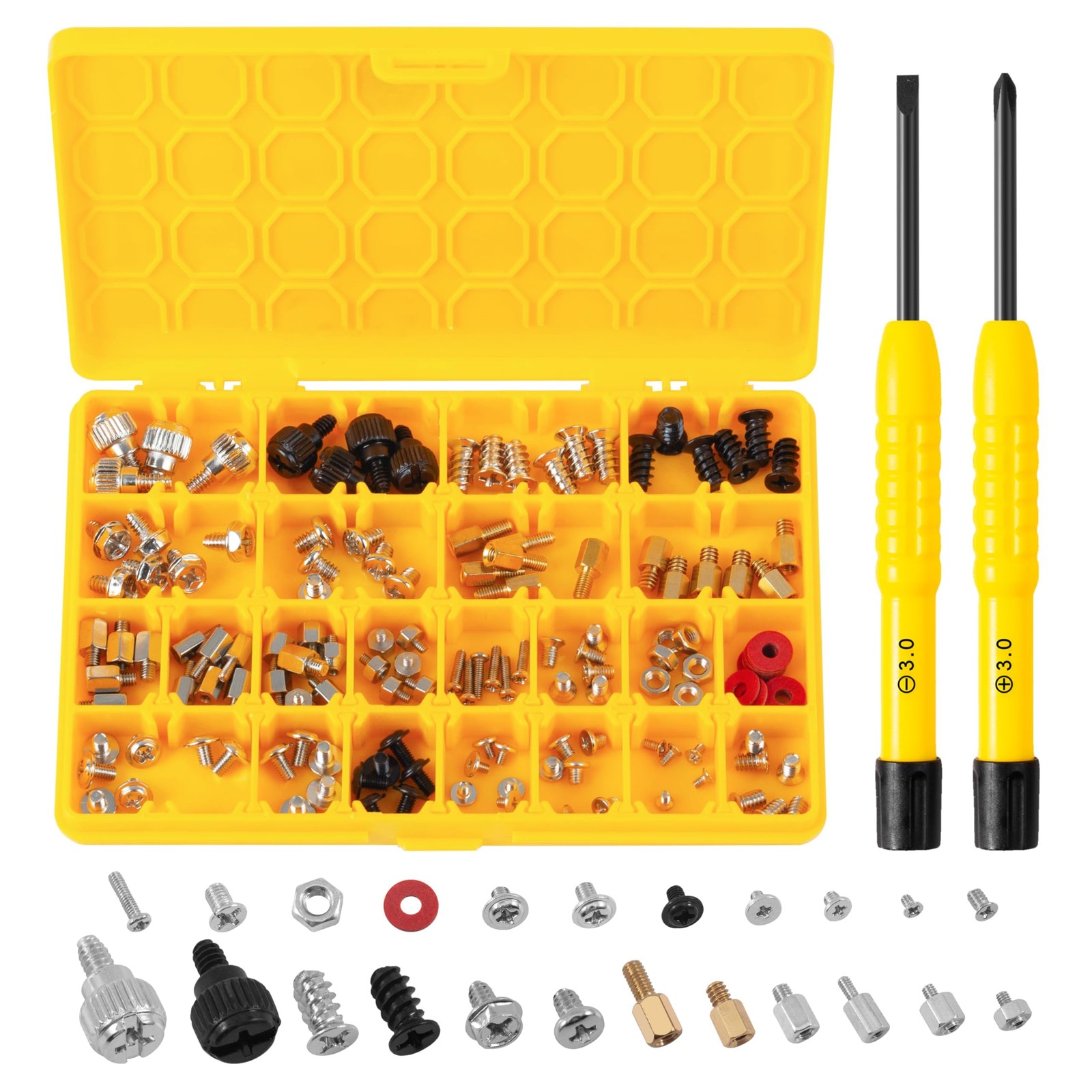 Computer Motherboard Standoff Screw Kit PC Case Mounting Hardware Set DIY Repair