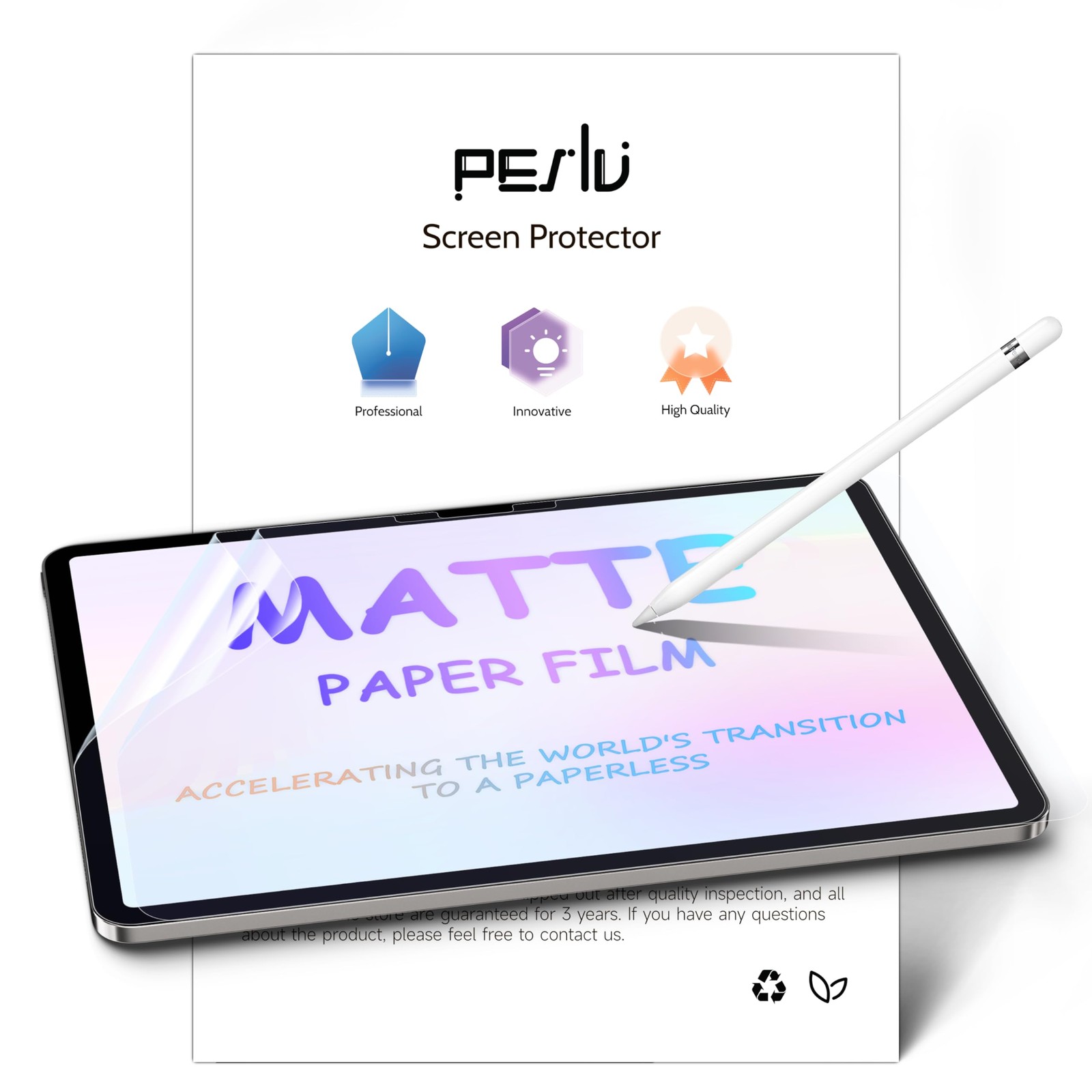 Peslv 2-Pack Like Paper Screen Protector for iPad Pro 13 Inch