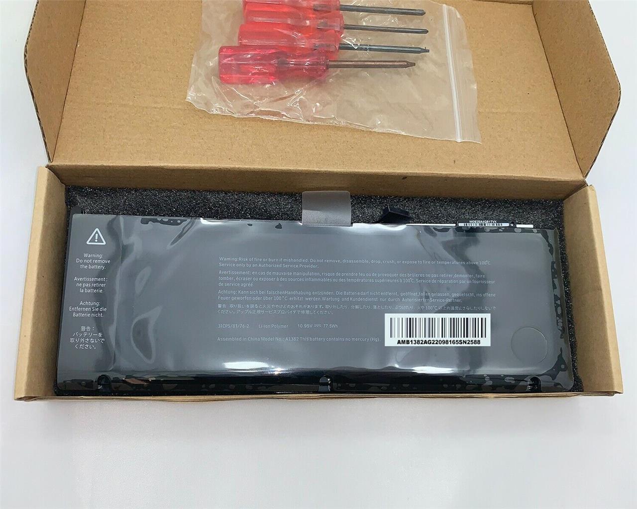 Amazing A1382 Battery 2011 MacBook Pro 15" A1286 MC721LL/A EMC 2353-1 US NEW