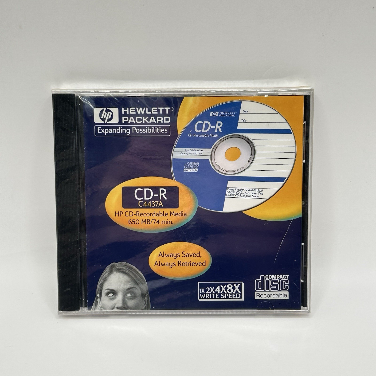 Hewlett Packard CD-R Recordable Rewriteable 650 MB 74min Data New  