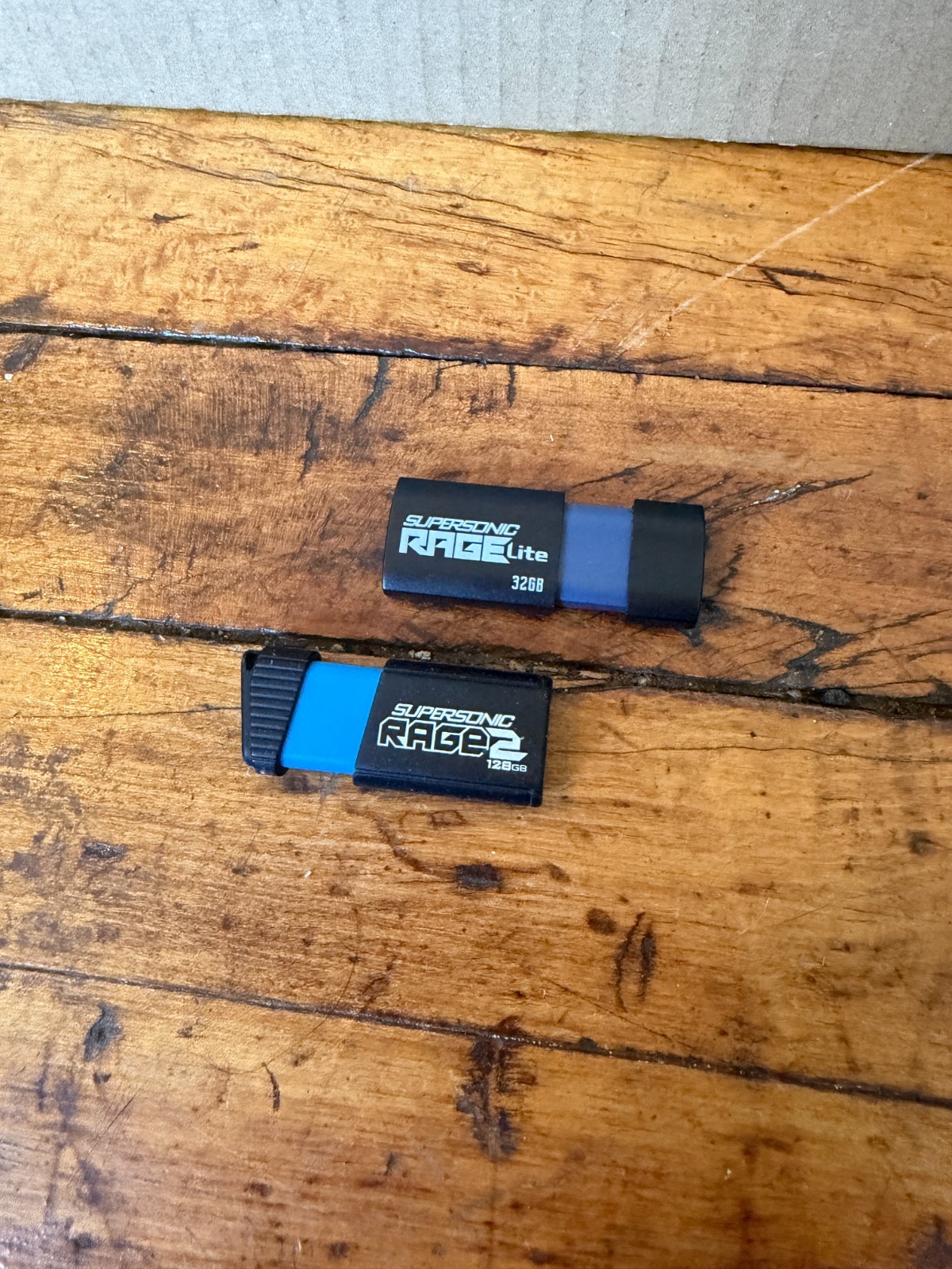 Patriot Supersonic Rage 2 128GB USB 3.1 Flash Drive & Rage Lite 32GB Lot of 2