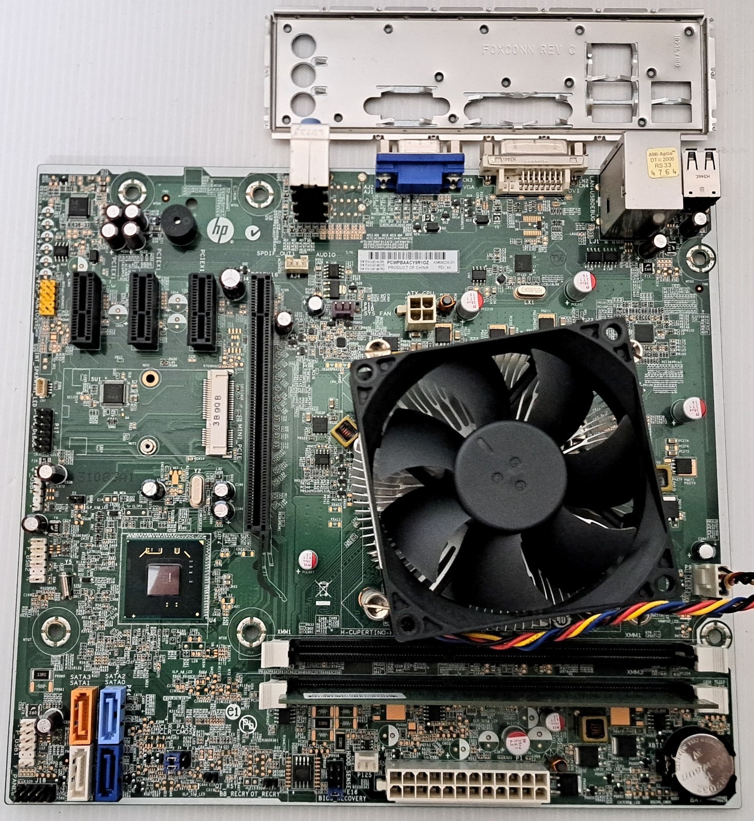 HP H-CUPERTINO-H61-UATX 701413-001 Motherboard with Intel Core I3 CPU and Ram