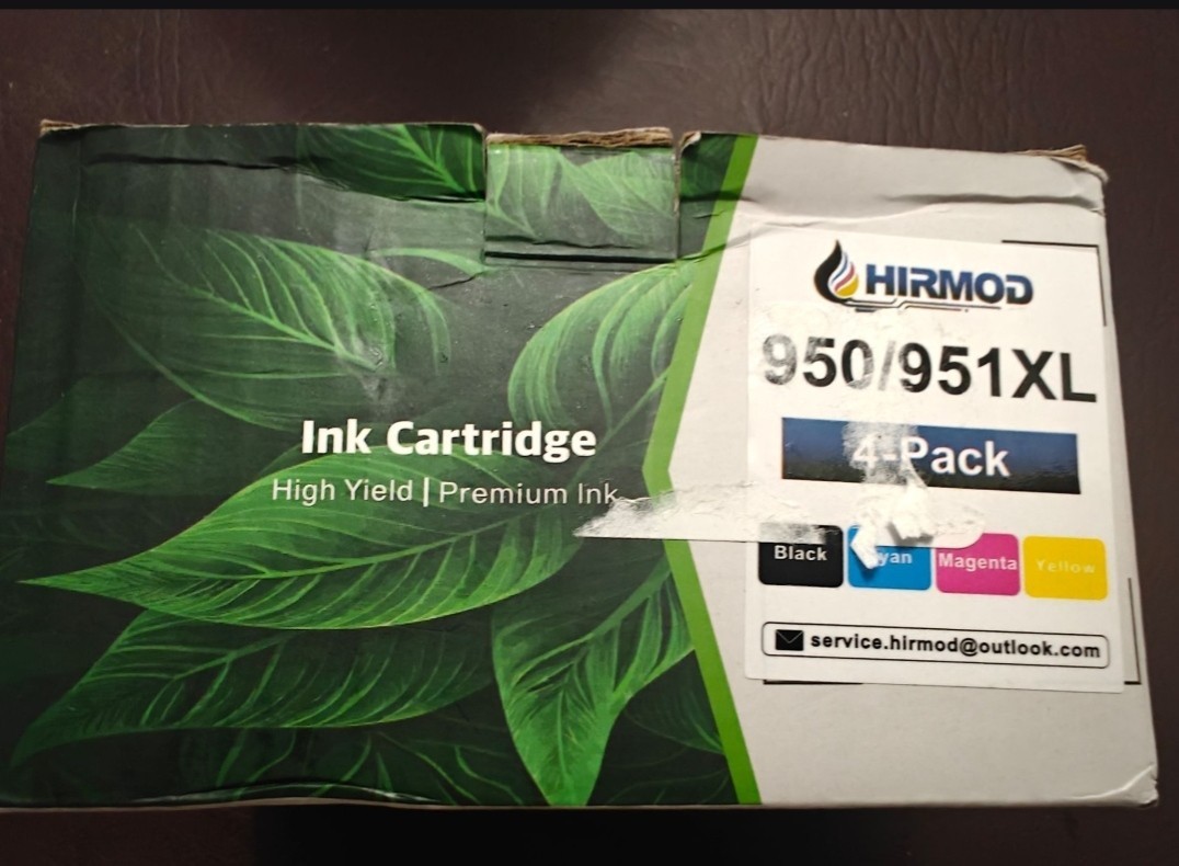 HIRMOD 950/951XL Compatible Inkjet Ink Cartridges for HP 4-Pack BK C M Y