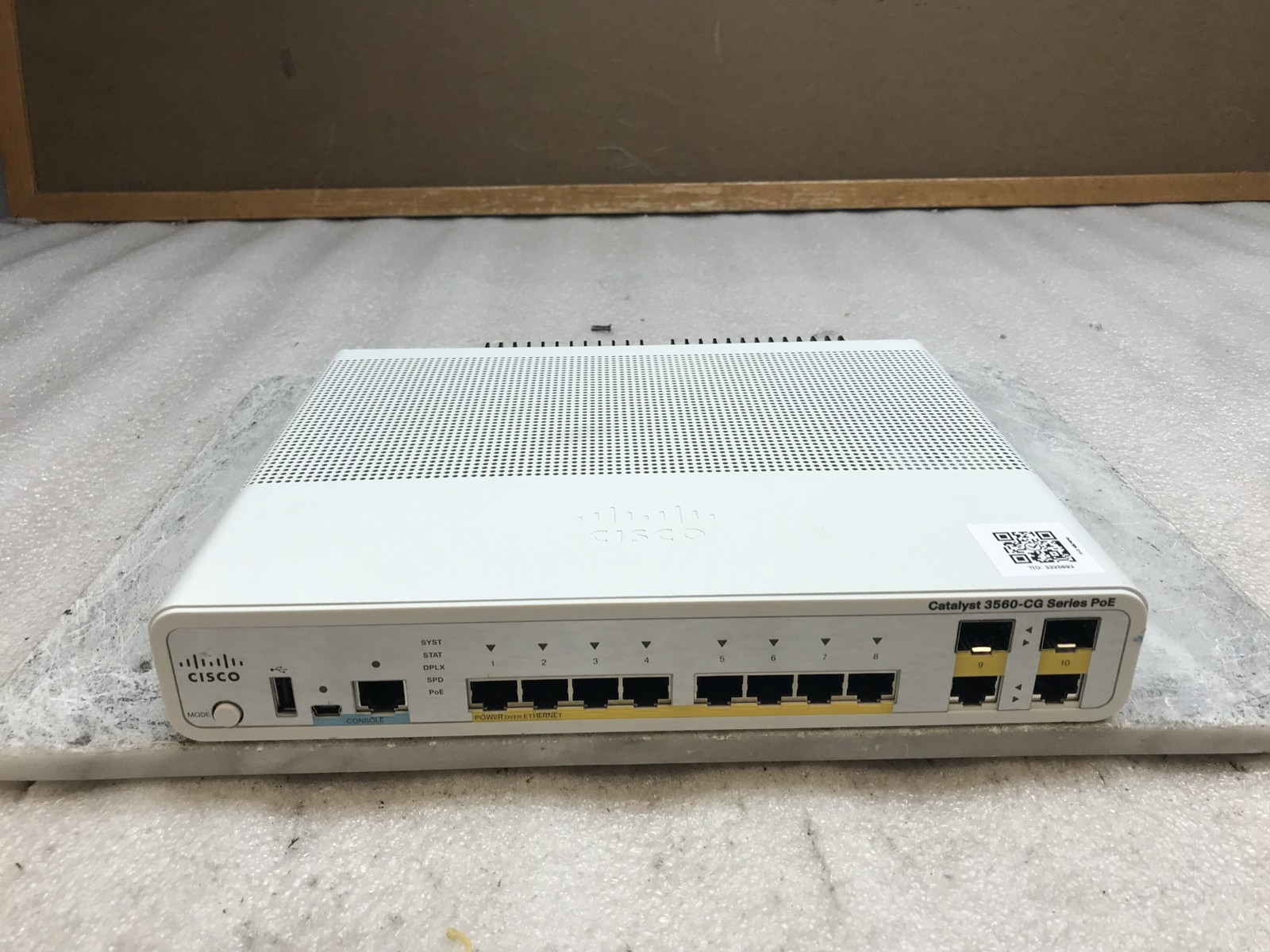 Cisco Catalyst WS-C3560CG-8PC-S 8-Port Gigabit PoE+ Managed Switch