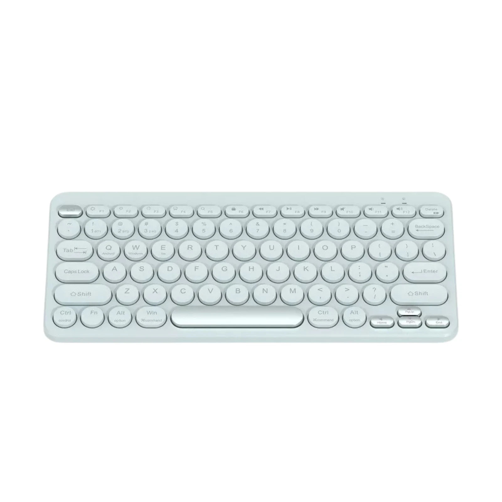 North - Compact Wireless Round Key Keyboard - Mint Green - QWERTY