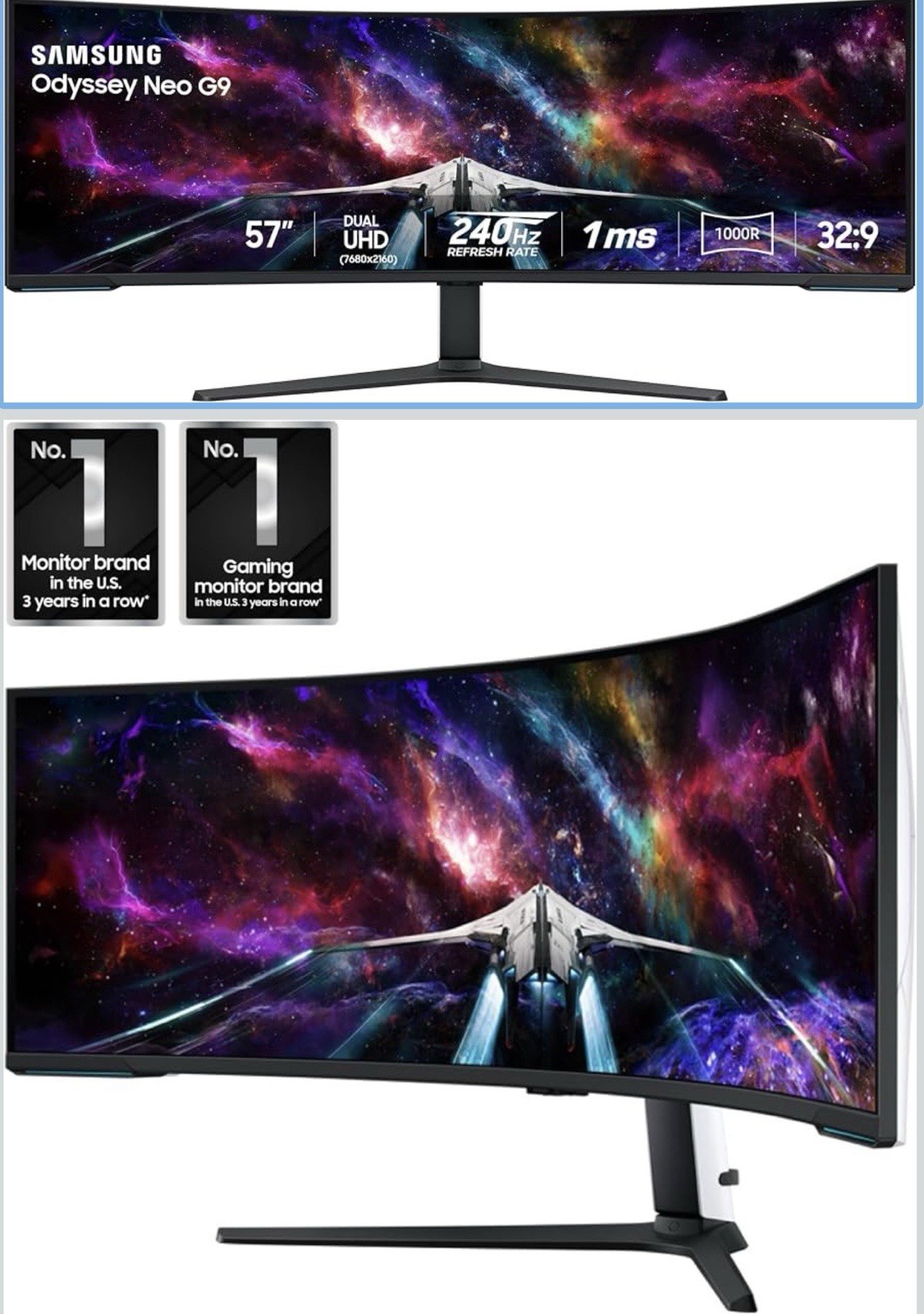 Samsung Odyssey Neo G9 57in  (PICK-UP ONLY, NO SHIPPING)