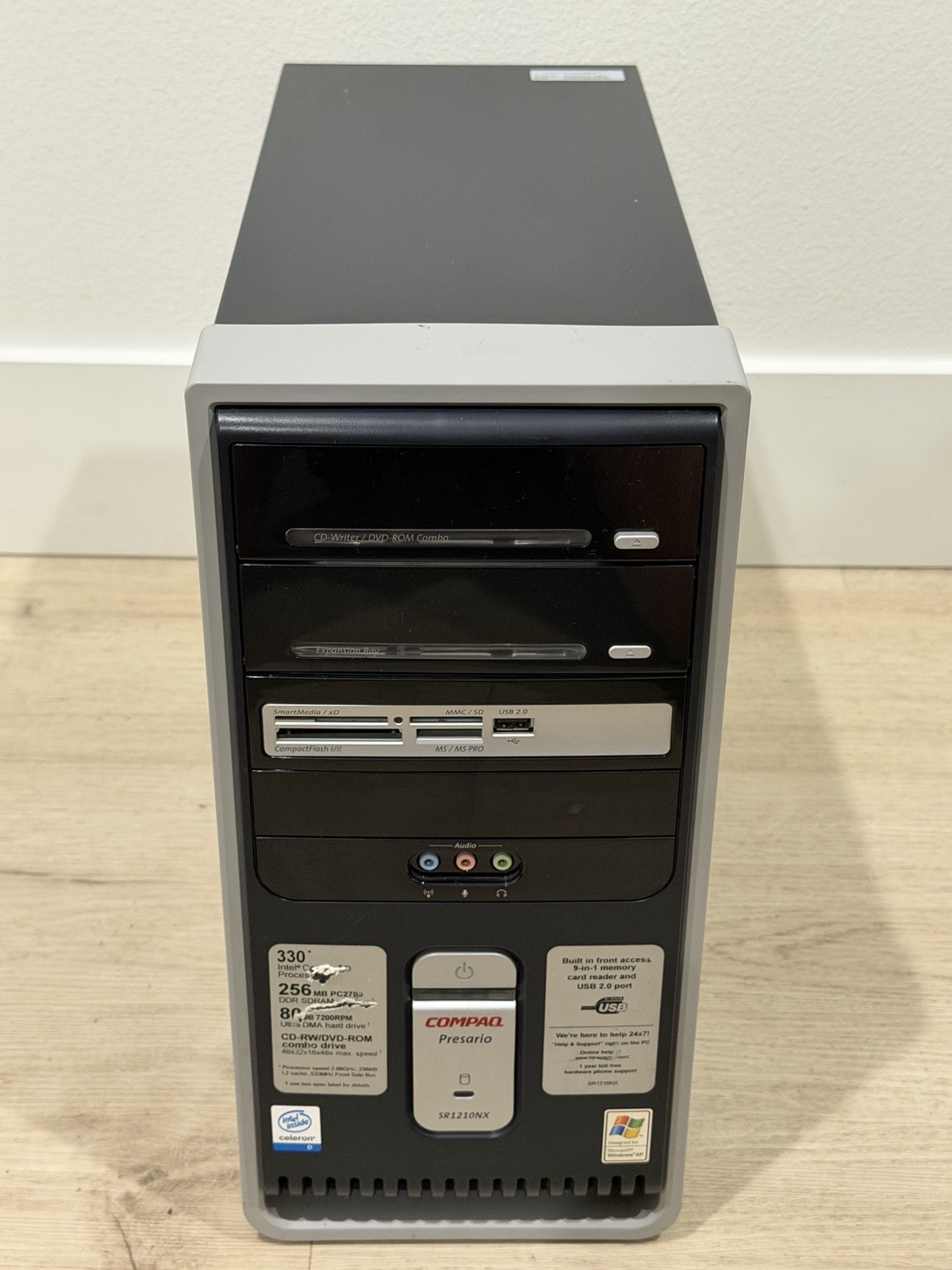 Compaq Presario SR1210NX Desktop PC Celeron D Windows XP COA