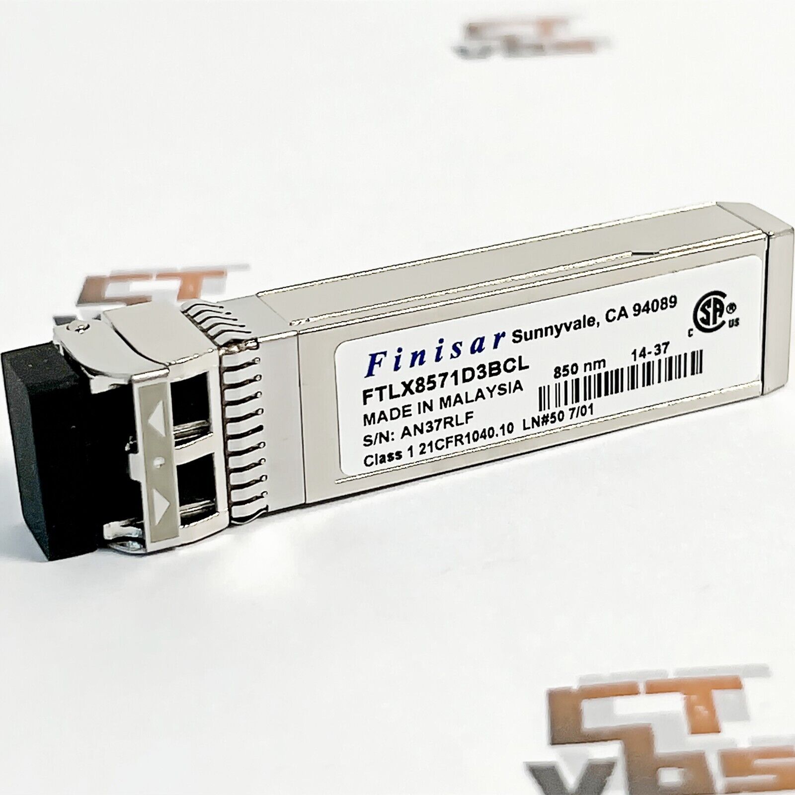 Finisar FTLX8571D3BCL SFP+SR/SW 10Gb/s Multimode Fiber Optic Transceiver Module