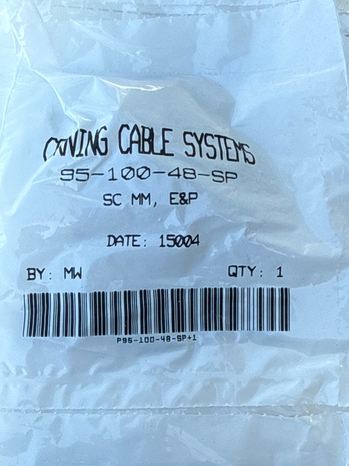 (Lot of 50) CORNING ANAEROBIC SC MM 95-100-48-SP FIBER OPTIC CONNECTOR