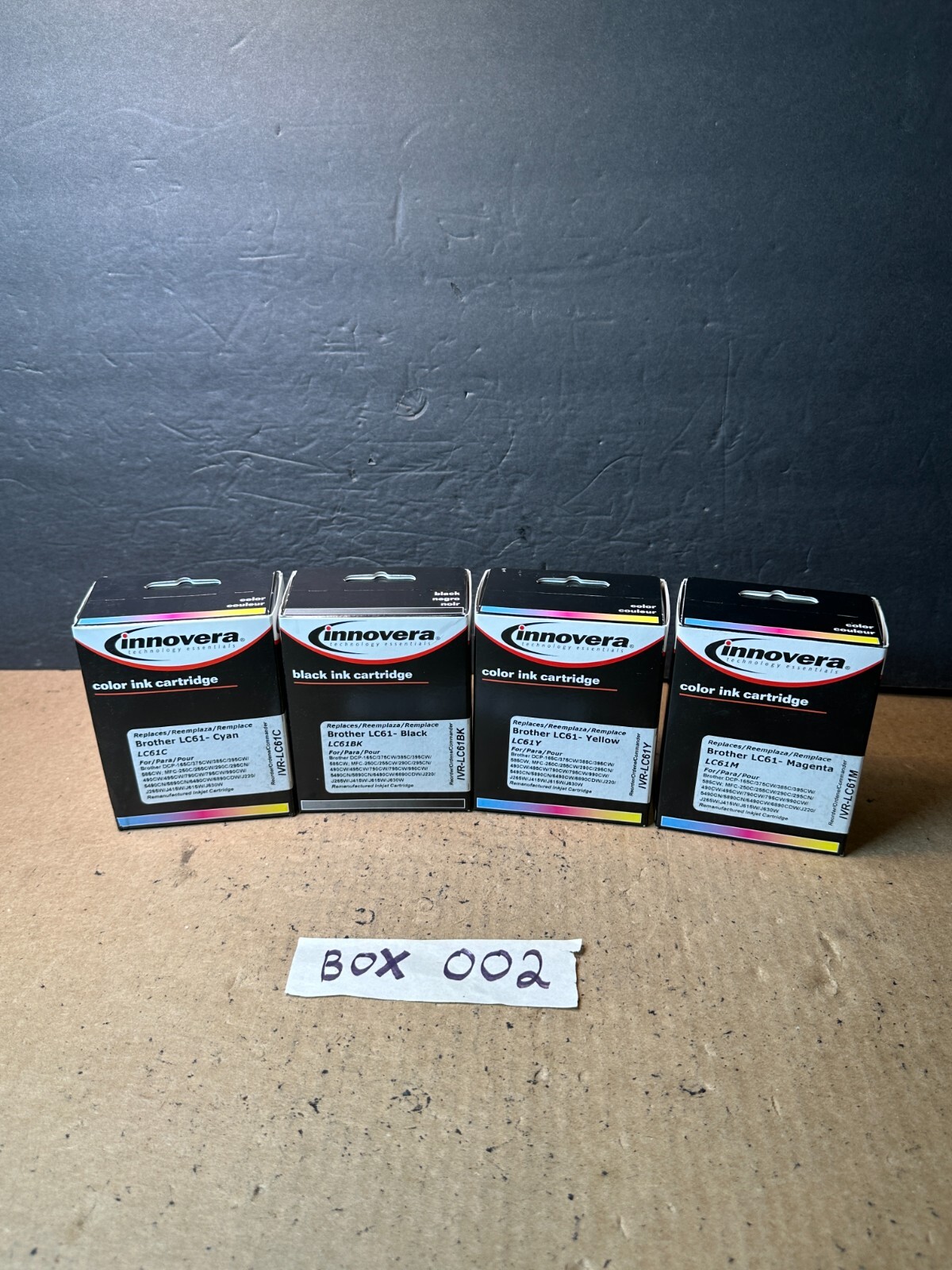 Innovera Ink Cartridge LC61M Brother Black, Yellow, Magenta and Cyan New