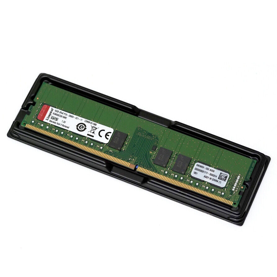 Kingston 16GB 2666MHz DDR4 DIMM RAM PC4-21300 2Rx8 Server Memory KSM26ED8/16ME