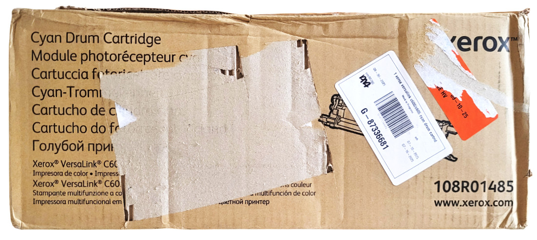 Xerox 108R01485 Cyan Drum Cartridge New Sealed With Open Box