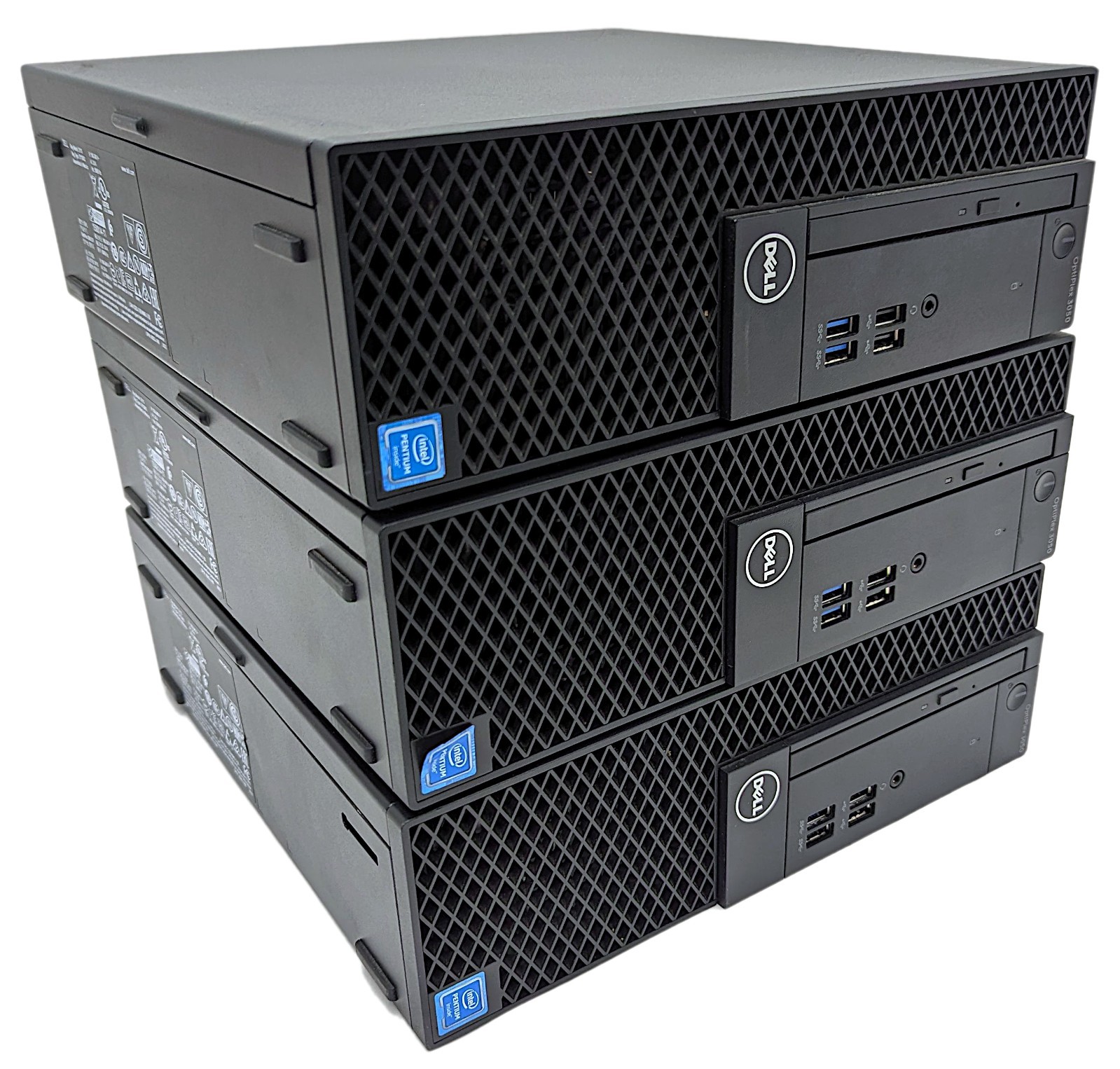 Lot of 3 Dell OptiPlex 3050 SFF Desktop Pentium G4400 3.30GHz 8GB RAM No HDD/OS