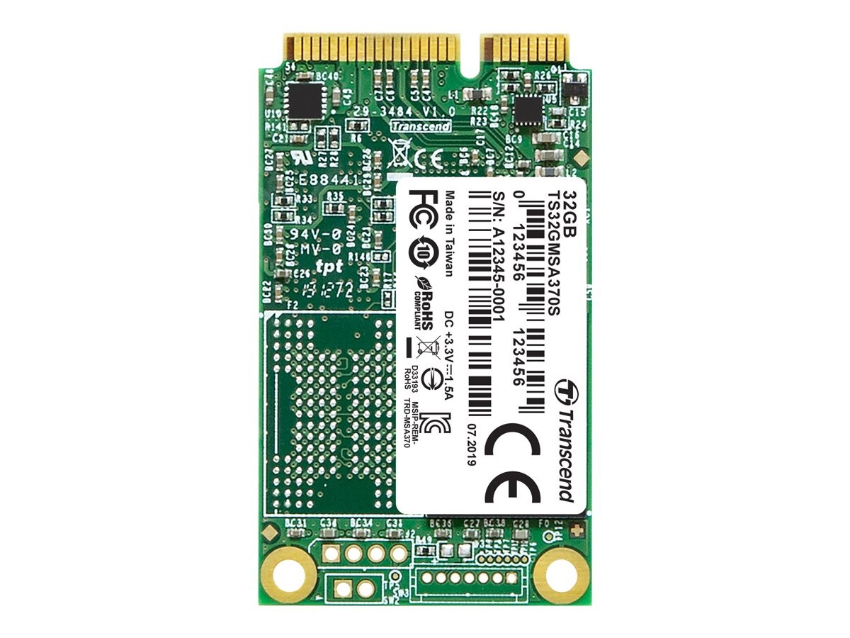 Transcend SSD MSA370 32GB mSATA SATA III Disk SSD/PCI TS32GMSA370S