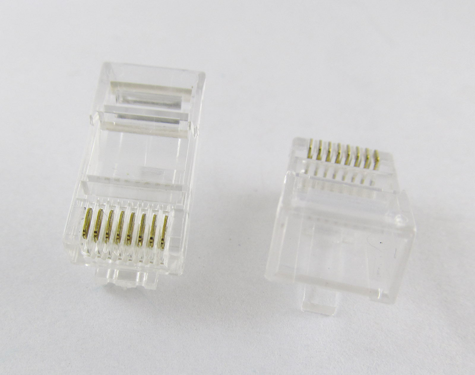 10x RJ45 RJ-45 Network Cable Modular Plug Ethernet CAT5 8P8C Gold Connector End