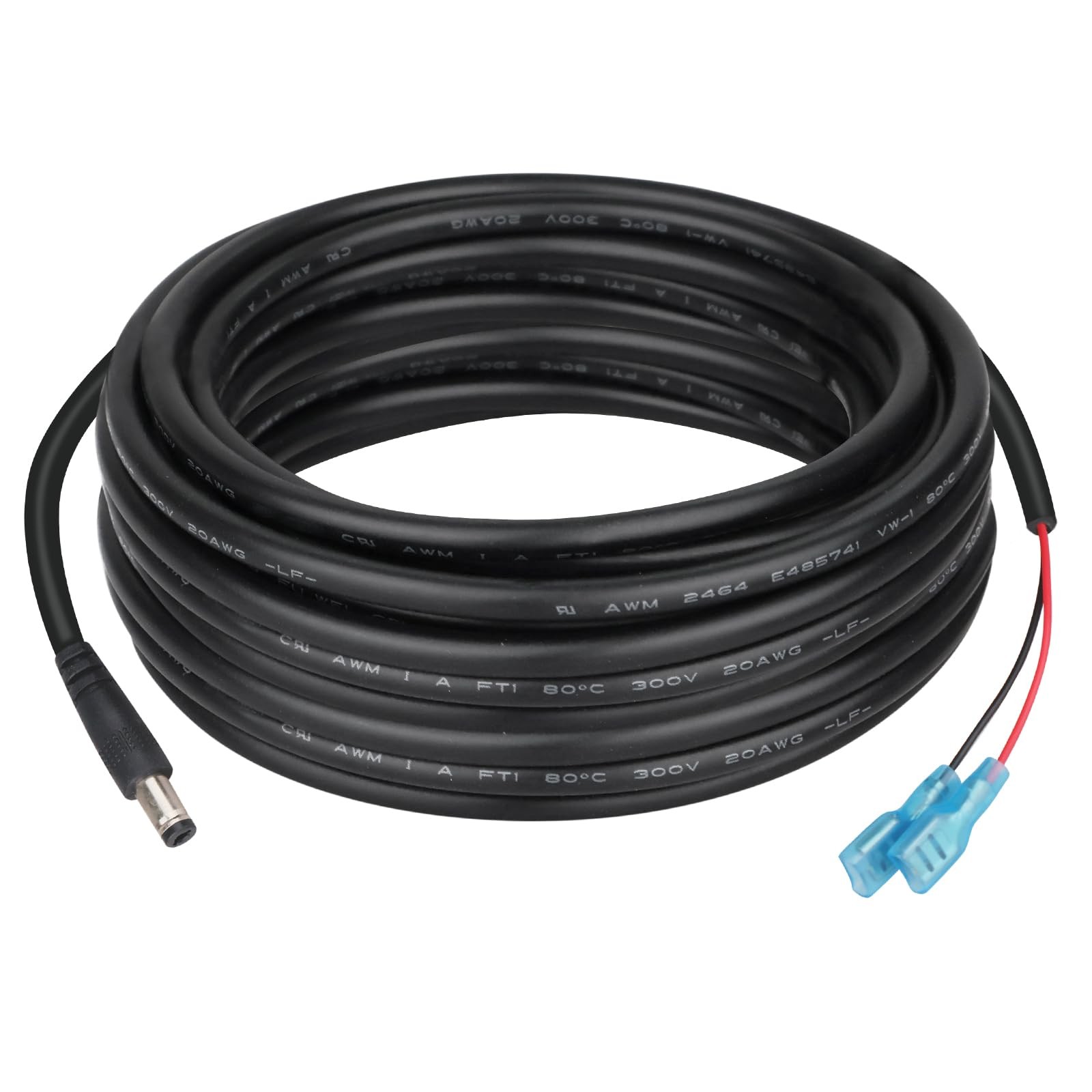 KSK 10 FT Trail Camera Power Cord,5.5x2.1mm DC External Black