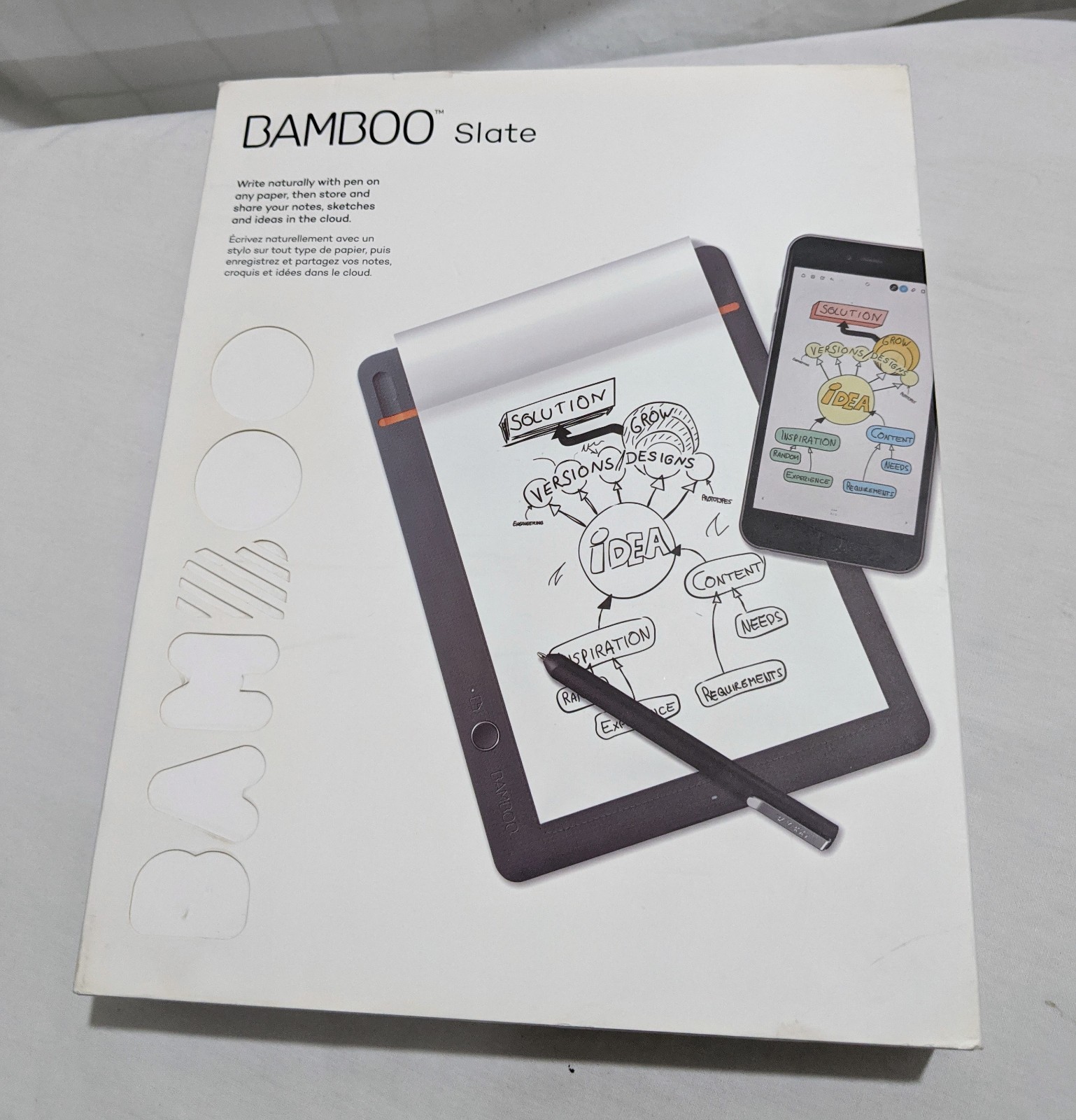 Bamboo Slate Small Graphic Tablet, Drawing Tablet - Open Box- Fast 