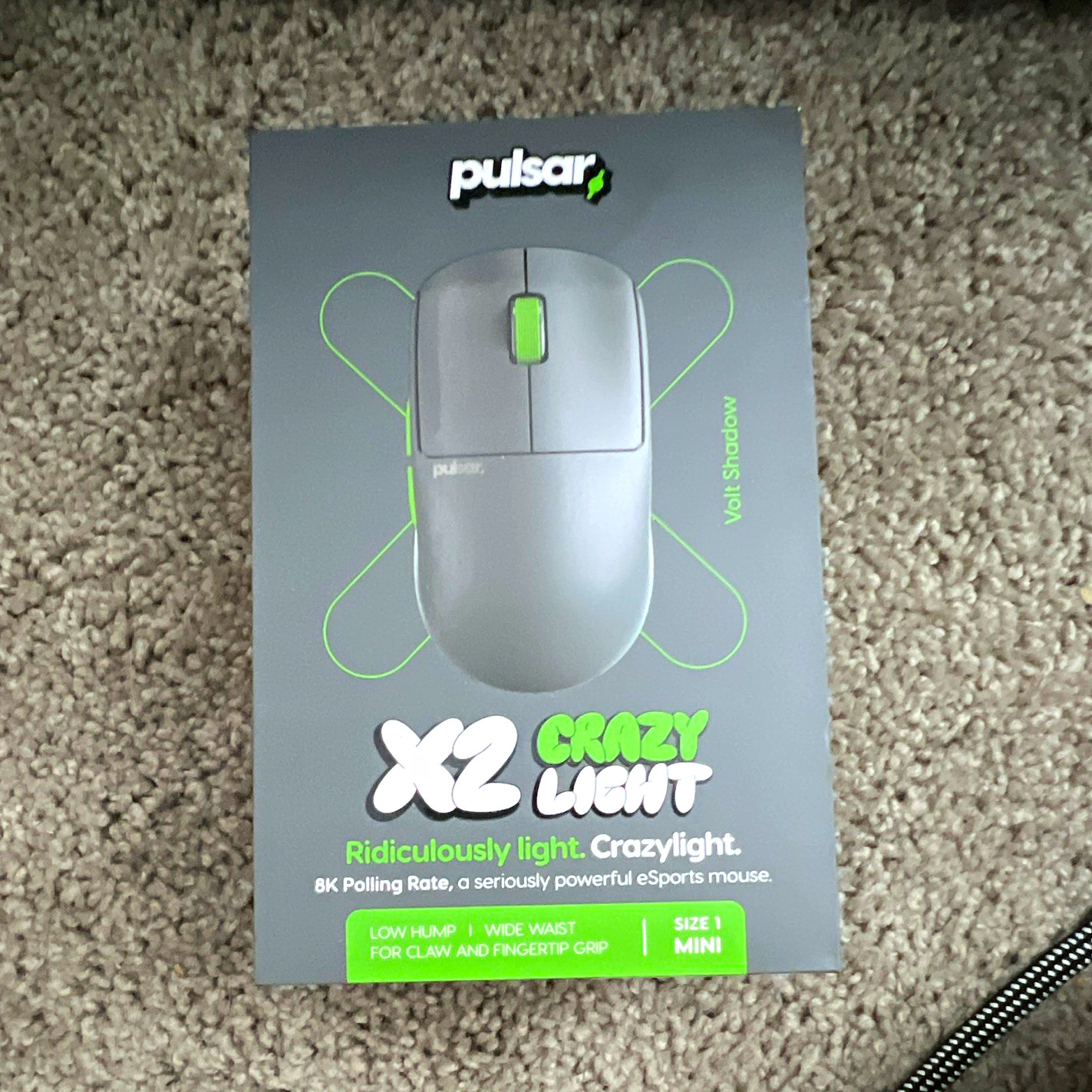 Pulsar X2 Crazy Light Volt Shadow Mini Lightweight Optical Gaming Mouse