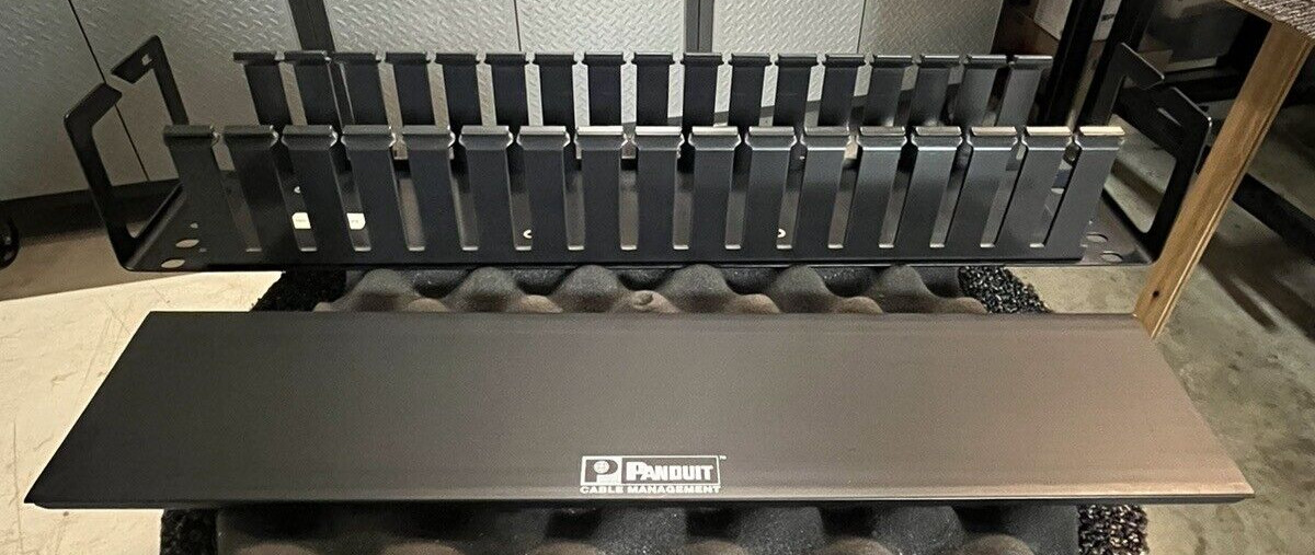 (1) PANDUIT WMPHF2 Cable Management System Black Metal.
