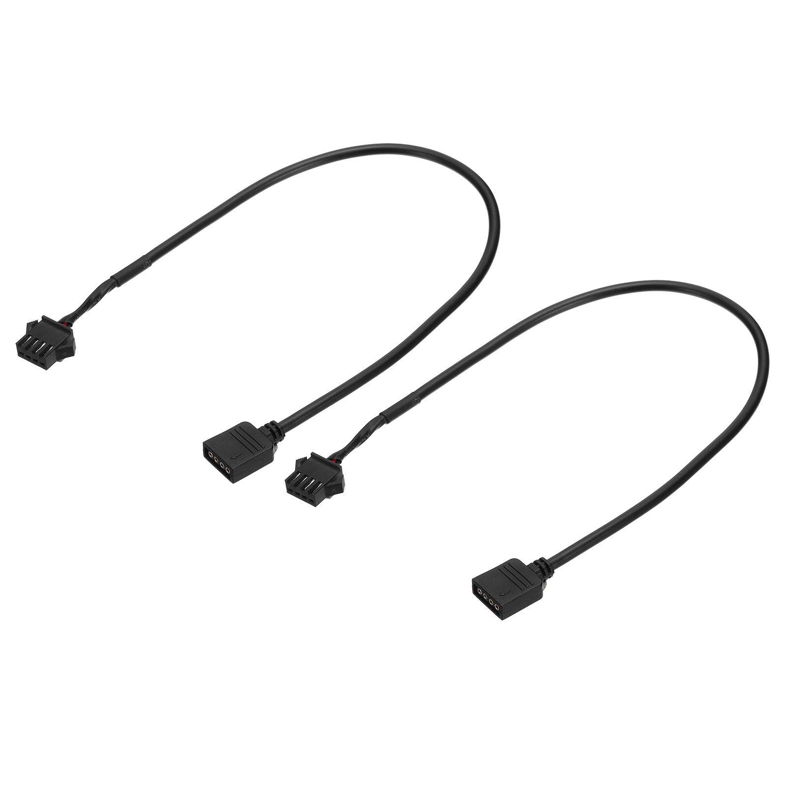 12V 4 Pin to SM4P Female Splitter Cable 2Pcs, Power Cord ARGB Extension Cable