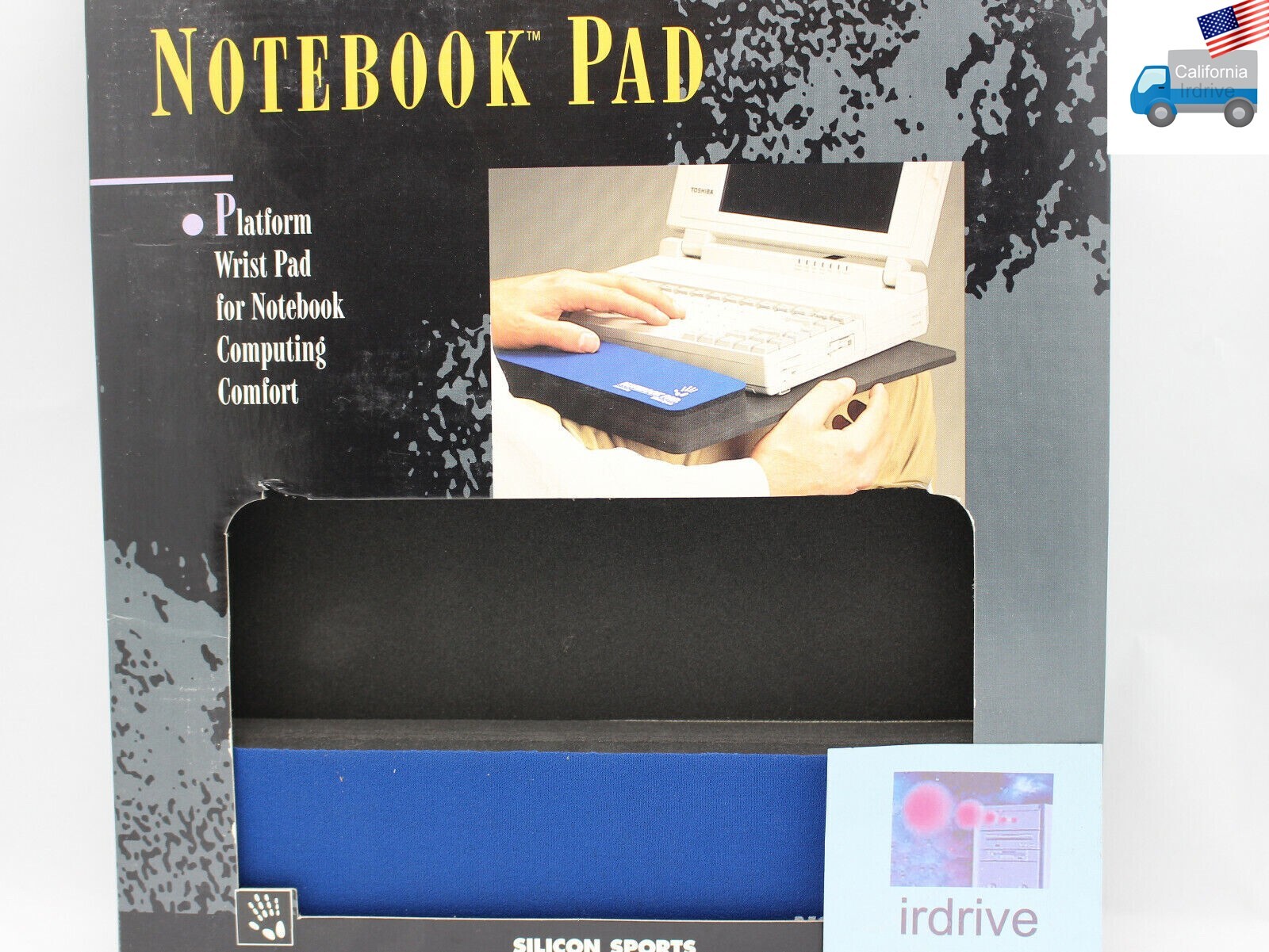 NEW Silicon Sports Blue Notebook/Laptop PC Comfortable Firm Wrist Rest Pad