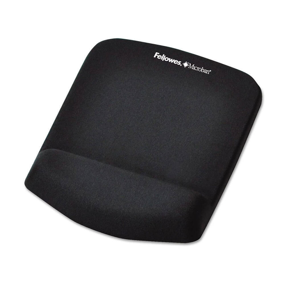 Fellowes Wrist Support PlushTouch Mouse Pad Quality Non Skid Backing Black