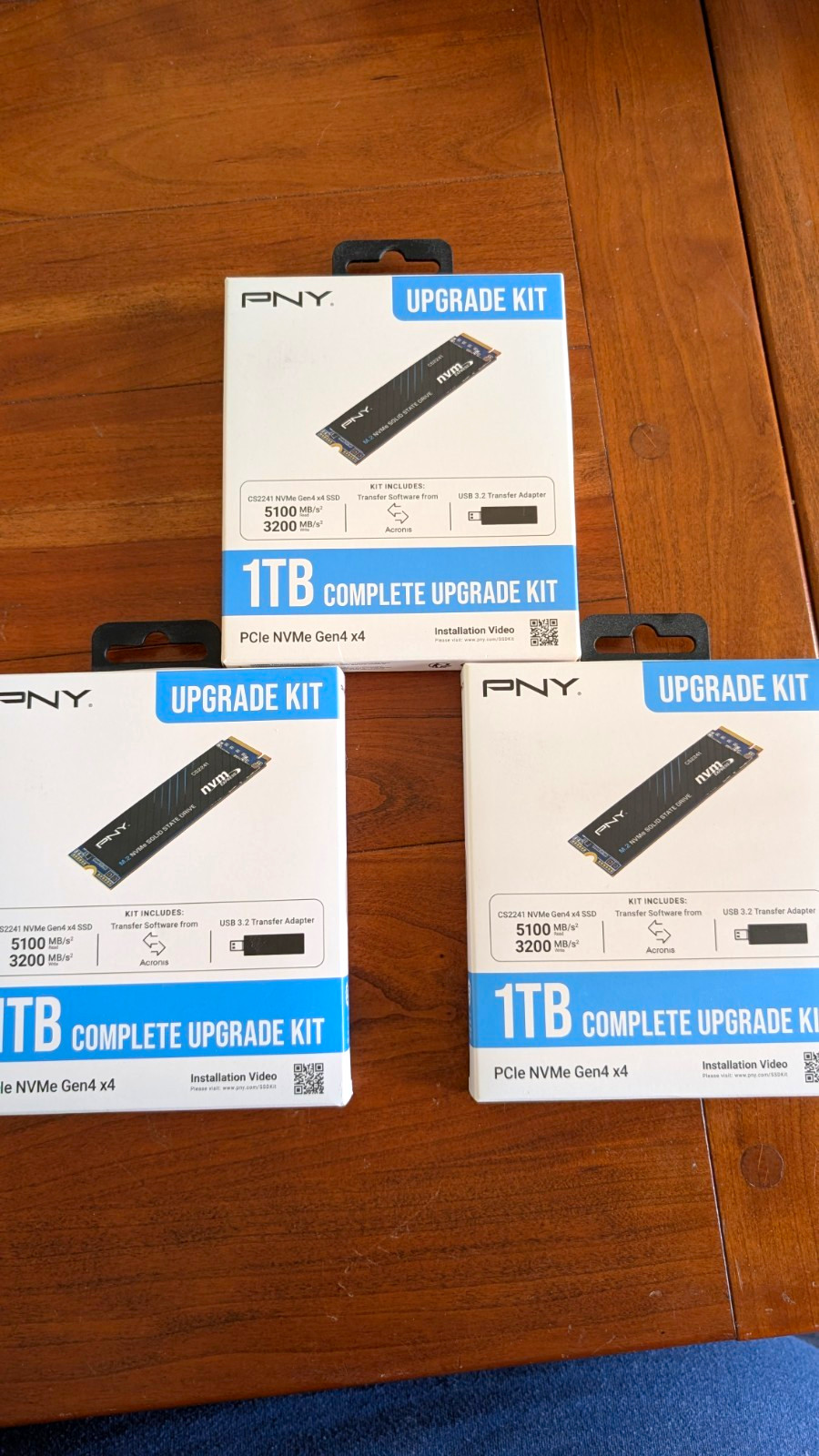 PNY CS2241 1TB NVMe PCIe Gen4 x4 M.2 2280 SSD Upgrade Kit 5100/3200