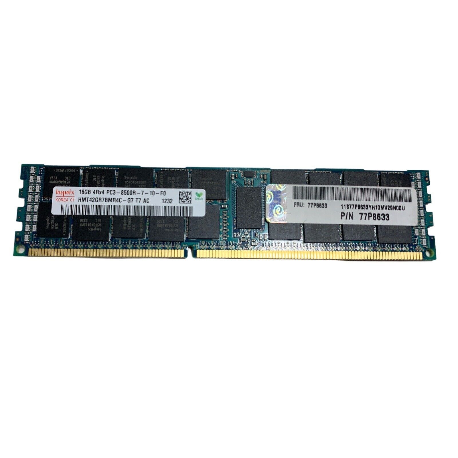 Hynix IBM Certified 16GB 4Rx4 PC3 8500R Server Memory RAM