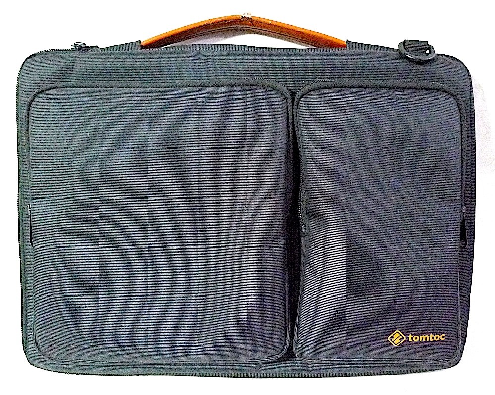 Tomtoc Defender Black Laptop Padded Sleeve Shoulder Bag (A42-E02D)