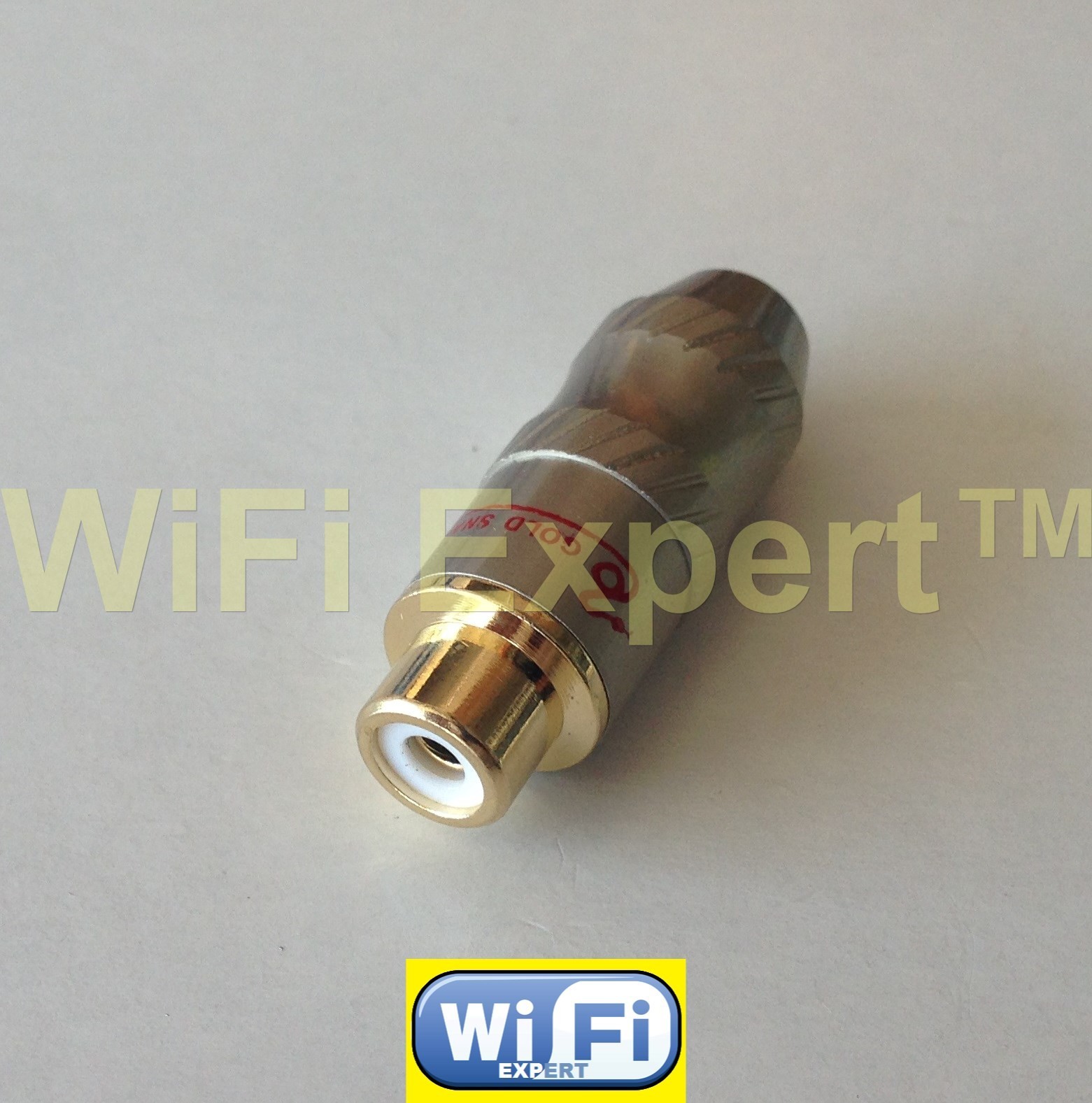 RCA Jack Audio Cable Female Connector Gold Snake up to 1/4 inch thick in diametr