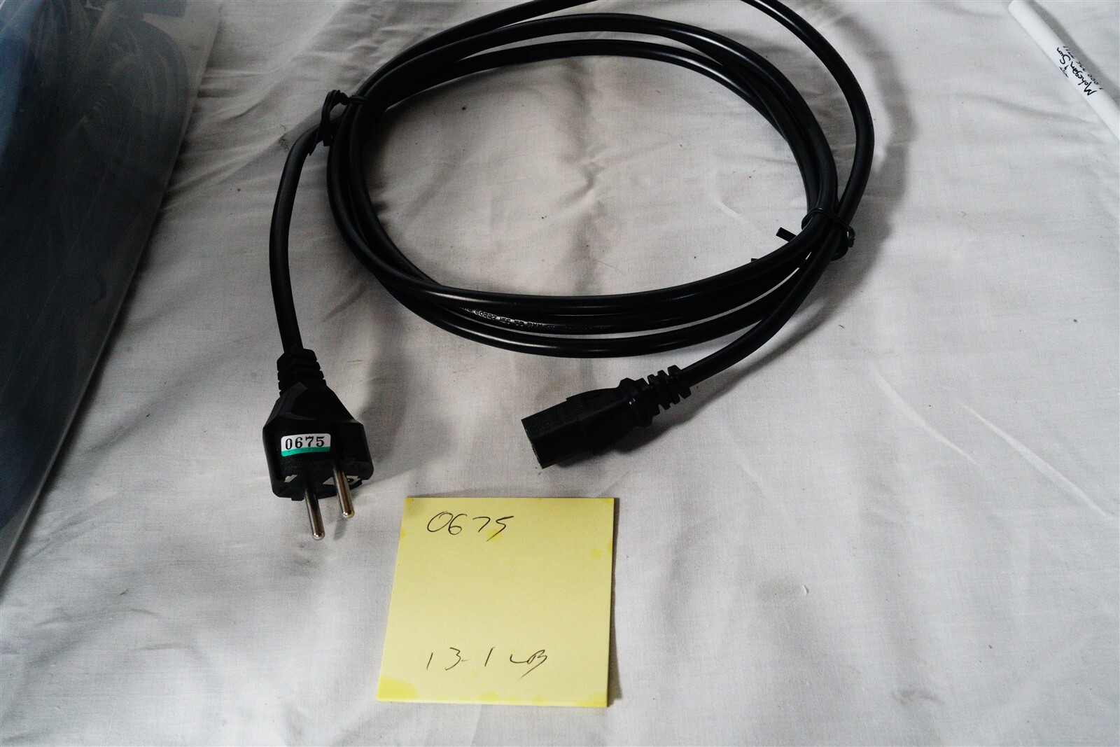 Qty 20 8.20' (2.50m) Power Cord Black IEC 884/CEE7-VII To IEC 320-C13, Q135-ND