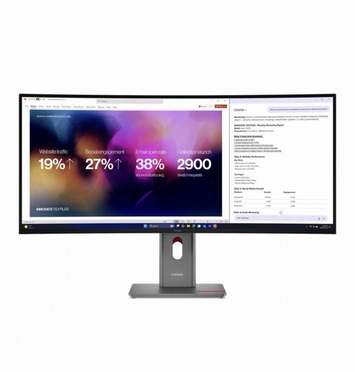 Lenovo ThinkVision P40WD-40 Monitor - Ships Free