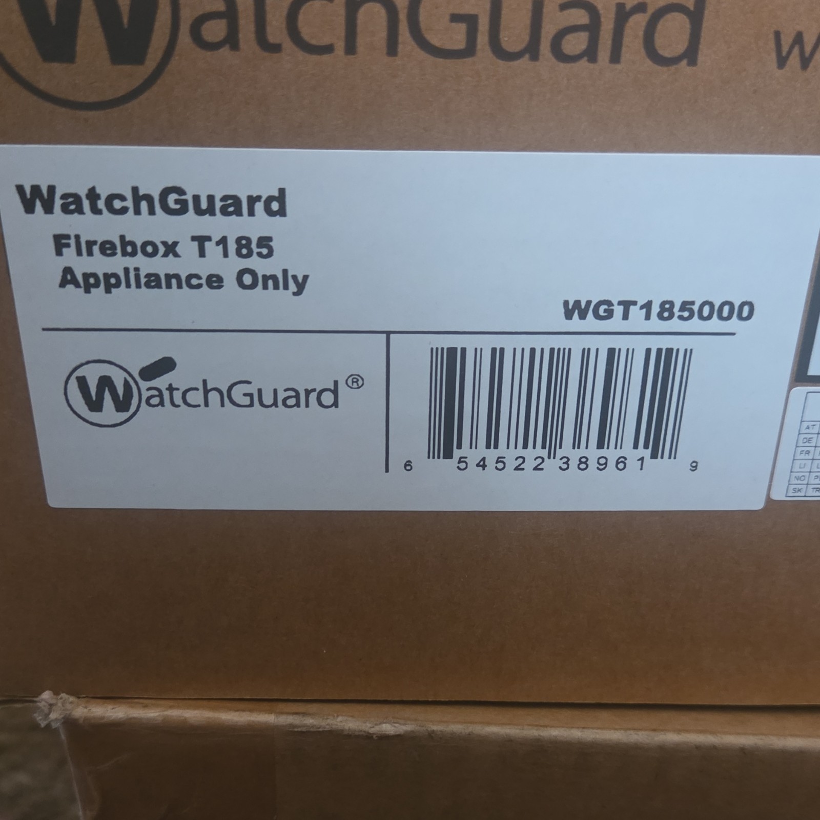 WatchGuard Firebox T185 Firewall Appliance Only, VPN Device WGT185000