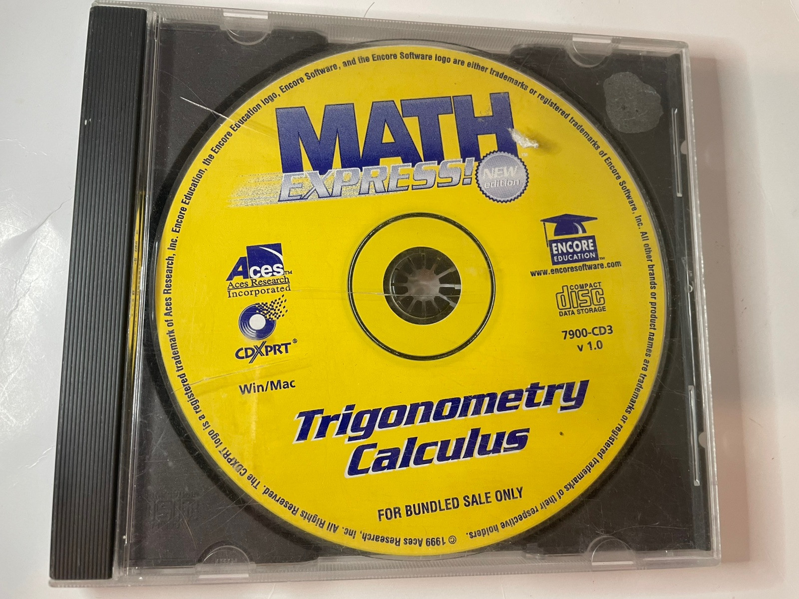 Math Express Trigonometry Calculus CD ROM 1999 Encore Education