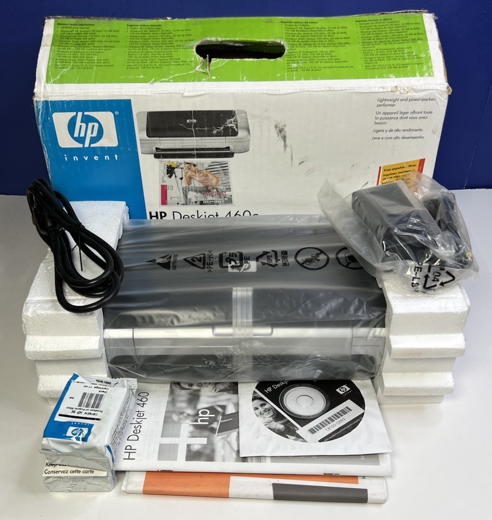 HP DeskJet 460C Mobile Inkjet Color Printer C8150A - New Open Box READ