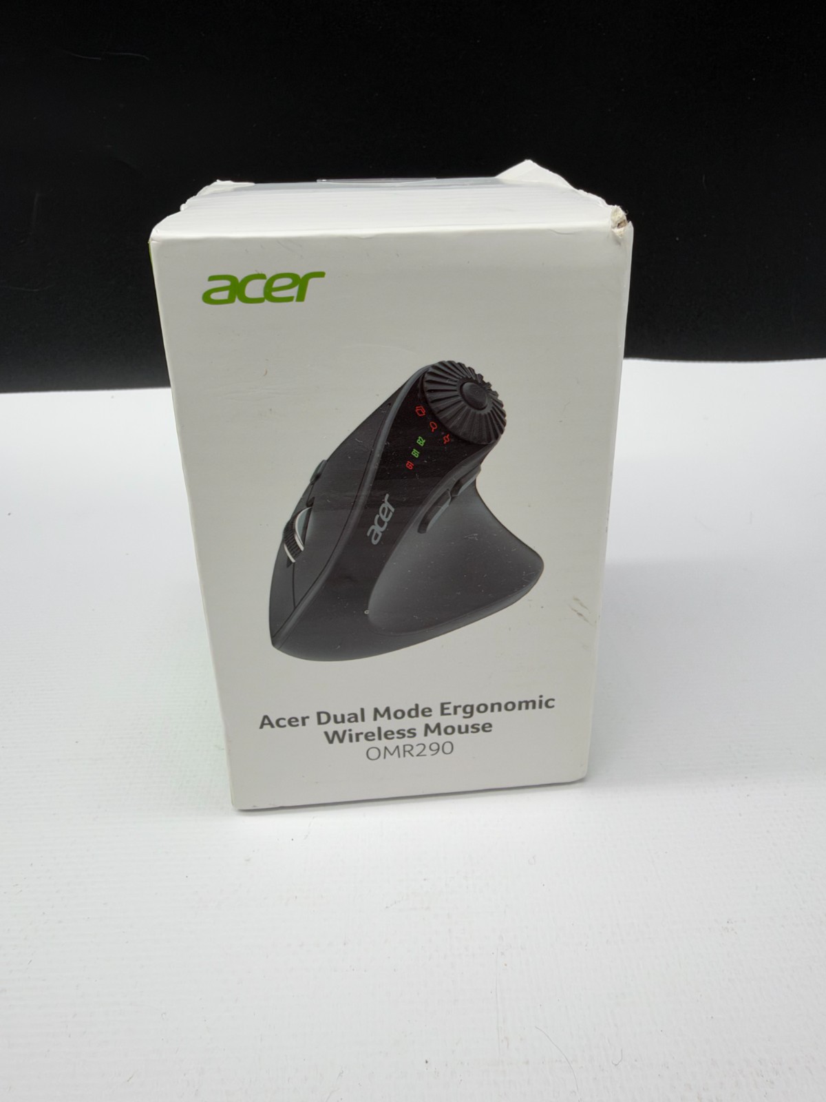 Acer OMR290 Dual Mode Ergonomic Wireless Optical Mouse 2400 DPI 6-Button Black
