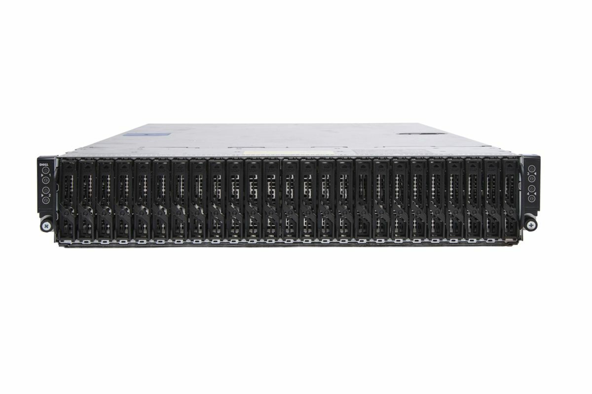 Dell PowerEdge C6300 2U 4 node server 24 x 2.5"  4 x C6320 10GbE dual-port SFP+ 