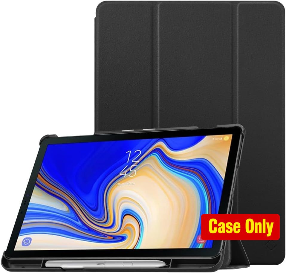 Slim Tri-Fold Stand Case in Black for Samsung Galaxy Tab S4 10.5 Inch 2018