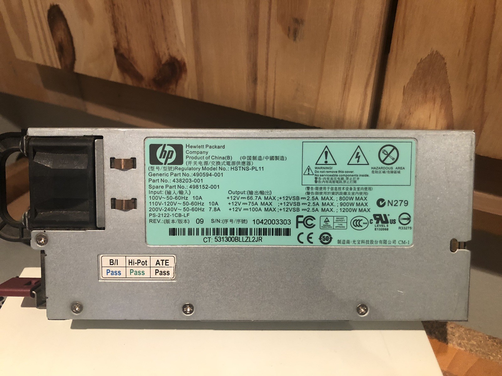 DPS-1200FB A 1200W PSU Power Supply + Breakout Board + 12pcs 6pin-to-8pin Cables